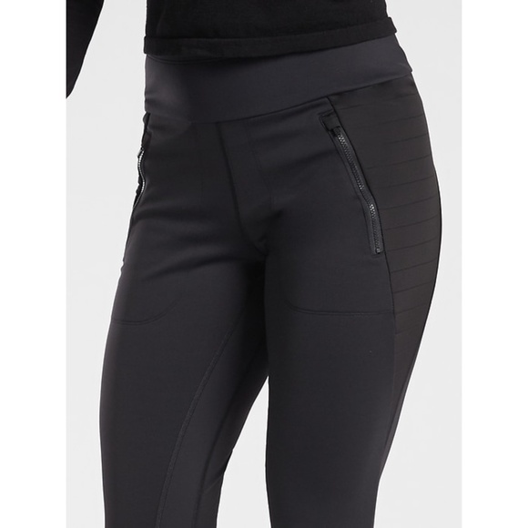 Athleta Peak Hybrid Fleece Lined Tight Black Small - Picture 6 of 16